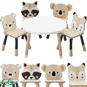 Tender Leaf Forest Table and Chair for Children